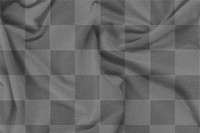 Realistic silk fabric png mockup, transparent design