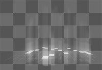 Futuristic square pattern png element, digital remix, transparent background