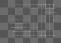 White grid png, transparent background