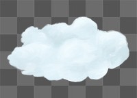 Cloud png sticker illustration, transparent background