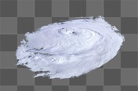 PNG Hurricane satellite aerial view, collage element, transparent background