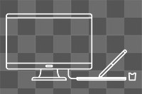 Computer png illustration, transparent background