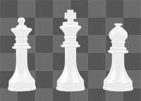 PNG chess pieces, collage element, transparent background