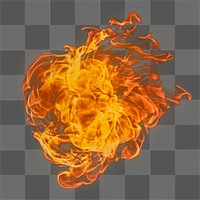 PNG Fire flames, collage element, transparent background