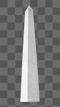 Png Washington monument obelisk element, transparent background