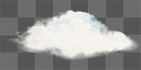 Cloud png watercolor illustration element, transparent background. Remixed from vintage artwork by rawpixel.