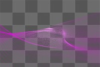 PNG abstract pink wave digital remix, transparent background