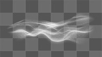 Grid wave png digital remix, transparent background