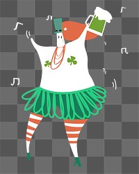 St. Patrick's Day png, transparent background