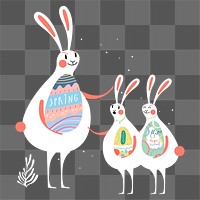 Easter rabbit png sticker, transparent background