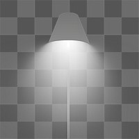 Png modern floor lamp element, transparent background