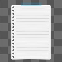 Png Note paper element, transparent background