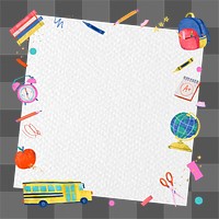 Notepaper png sticker, transparent background