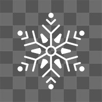 PNG snowflake  illustration sticker transparent background