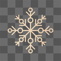 PNG snowflake  illustration sticker transparent background