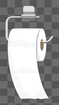 Toilet tissue hanging  png, transparent background