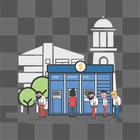 ATM png illustration, transparent background