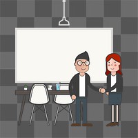 Meeting png illustration, transparent background