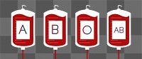 Blood bags png, transparent background