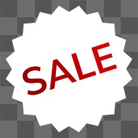 Sale  png badge, transparent background