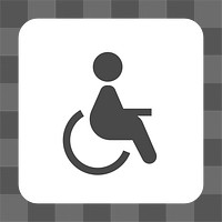 PNG disabled access sign icon transparent background