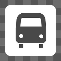 PNG  shuttle bus sign icon transparent background
