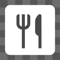 PNG  food corner sign icon transparent background