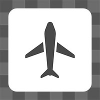 PNG plane airport sign icon transparent background