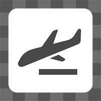 PNG  arrivals sign plane icon transparent background
