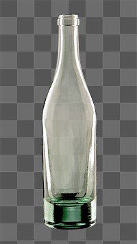 Png wine bottle, isolated image, transparent background