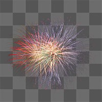 Png fireworks celebration, isolated image, transparent background