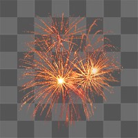 Fireworks png, isolated object, transparent background