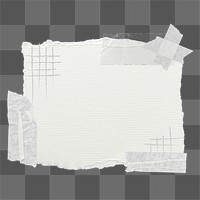 Ripped paper png element, transparent background