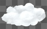 Cloud png sticker, weather graphic, transparent background