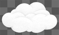 Cloud png sticker, weather graphic, transparent background