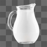 PNG milk jug drink, collage element, transparent background