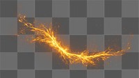 Light streak effect png, transparent background