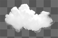 PNG Cloud element effect, transparent background