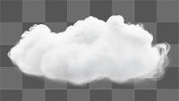 PNG Cloud element effect, transparent background