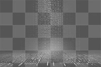 Computer coding effect png, transparent background