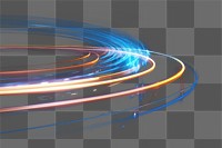 PNG light speed trail effect, transparent background AI generated image by rawpixel