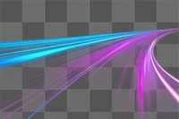 PNG purple and cyan light trail effect, transparent background 