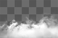 PNG isolated smoke effect, transparent background 