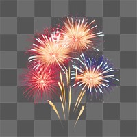 PNG Firework fireworks black background illuminated