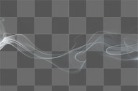 PNG isolated smoke effect, transparent background 