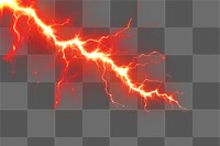 PNG Lightning thunder overlay effect, transparent background