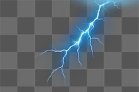 PNG Lightning thunder overlay effect, transparent background