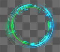 PNG Circle abstract shape light technology night. AI generated Image by rawpixel.