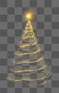 PNG  Christmas lighting night tree. AI generated Image by rawpixel.