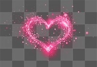 PNG Heartedshape outlines light backgrounds astronomy night AI generated Image by rawpixel